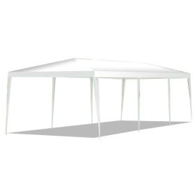 10 x 30 Feet Gazebo Canopy Tent with Connection Stakes and Wind Ropes