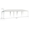 10 x 30 Feet Gazebo Canopy Tent with Connection Stakes and Wind Ropes