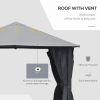 10ft x 10ft Patio Gazebo-Black-AS (Swiship-Ship) (Prohibited by WalMart)