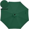 Simple Deluxe 9ft Outdoor Market Table Patio Umbrella with Button Tilt, Crank and 8 Sturdy Ribs for Garden, Green