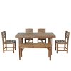 U_Style High-quality Acacia Wood Outdoor Table and Chair Set, Suitable for Patio, Balcony, Backyard