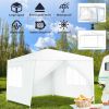 10 x 10 Feet Outdoor Side Walls Canopy Tent with 4 Removable Sidewalls