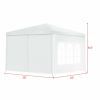 10 x 10 Feet Outdoor Side Walls Canopy Tent with 4 Removable Sidewalls