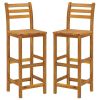 3 Piece Patio Bar Set Solid Wood Acacia